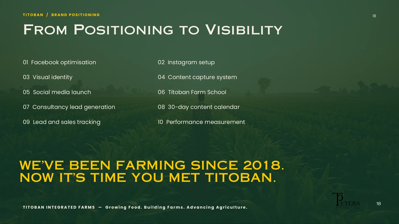 Titoban Integrated Farms project material